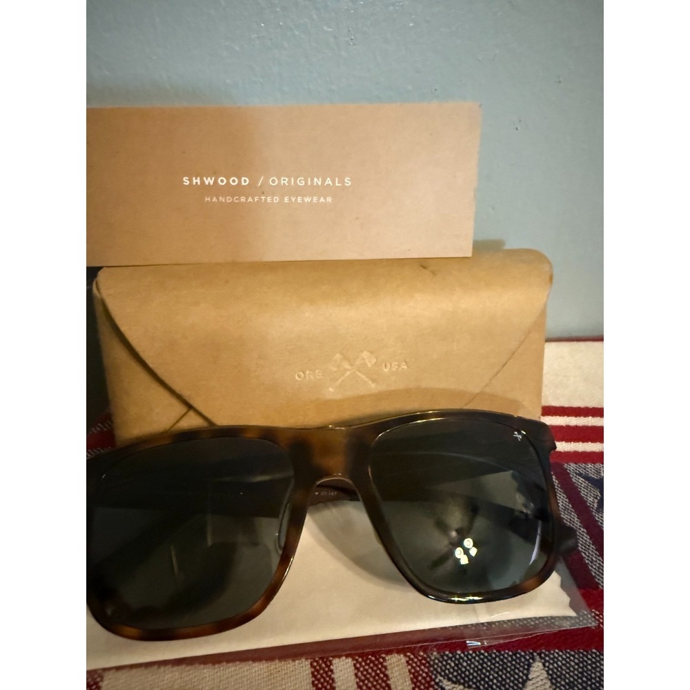 Shwood Originals Monroe‎ ACTV Sunglasses Handcrafted USA w/ Case